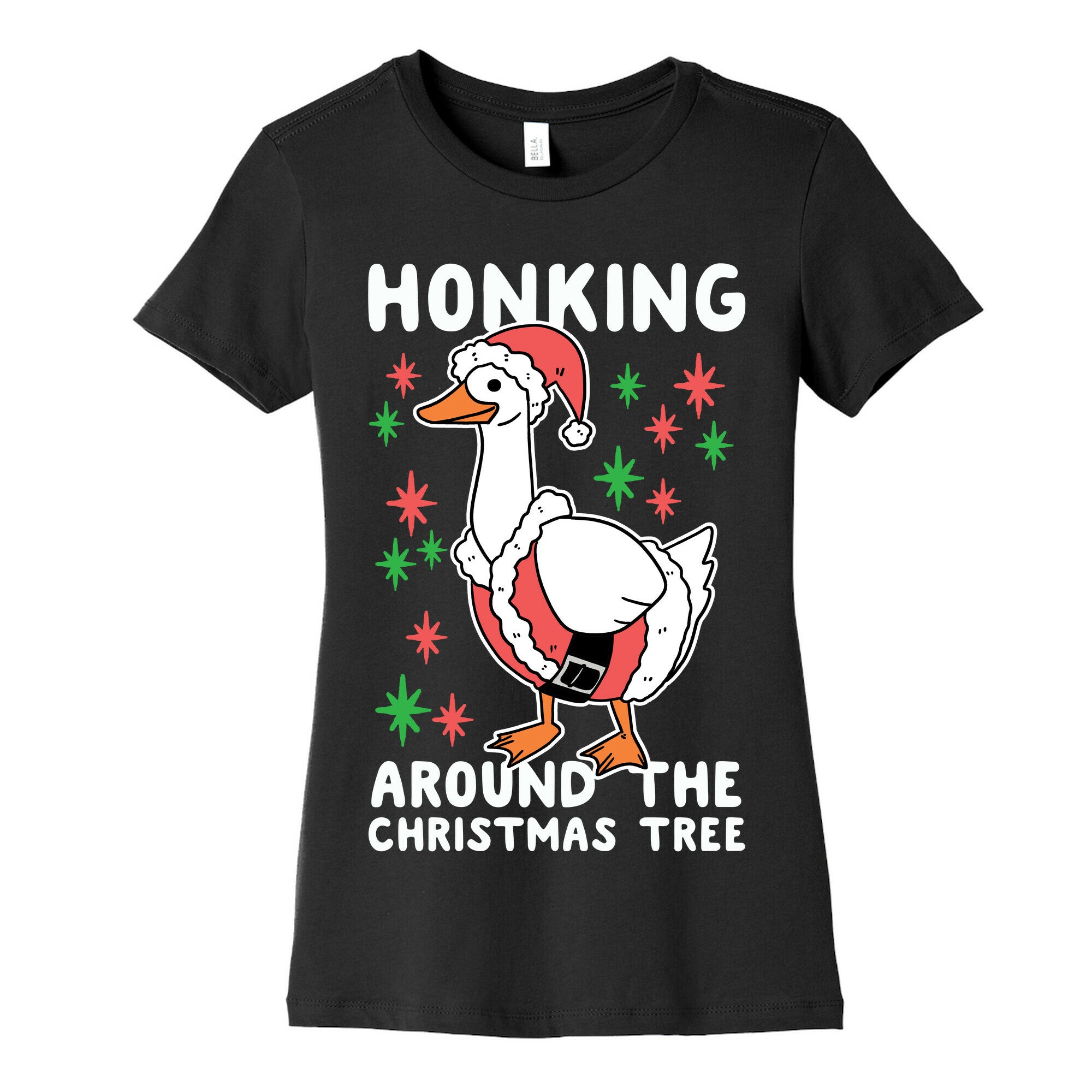 Honking Around the Christmas Tree  Women's Cotton Tee